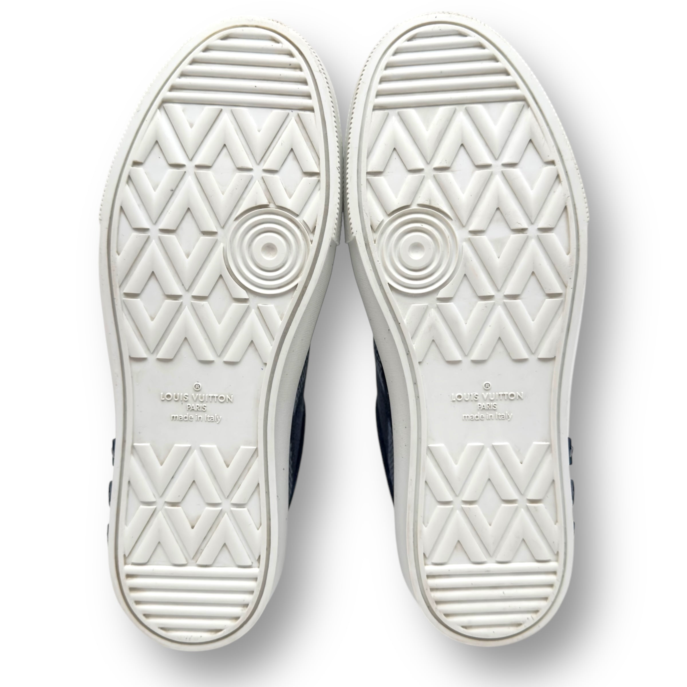 LOUIS VUITTON LV OLLIE RICHELIEU SNEAKER MARINE UK8