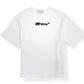 OFF-WHITE SPRAY HELV SKATE T-SHIRY WHITE / BLACK M
