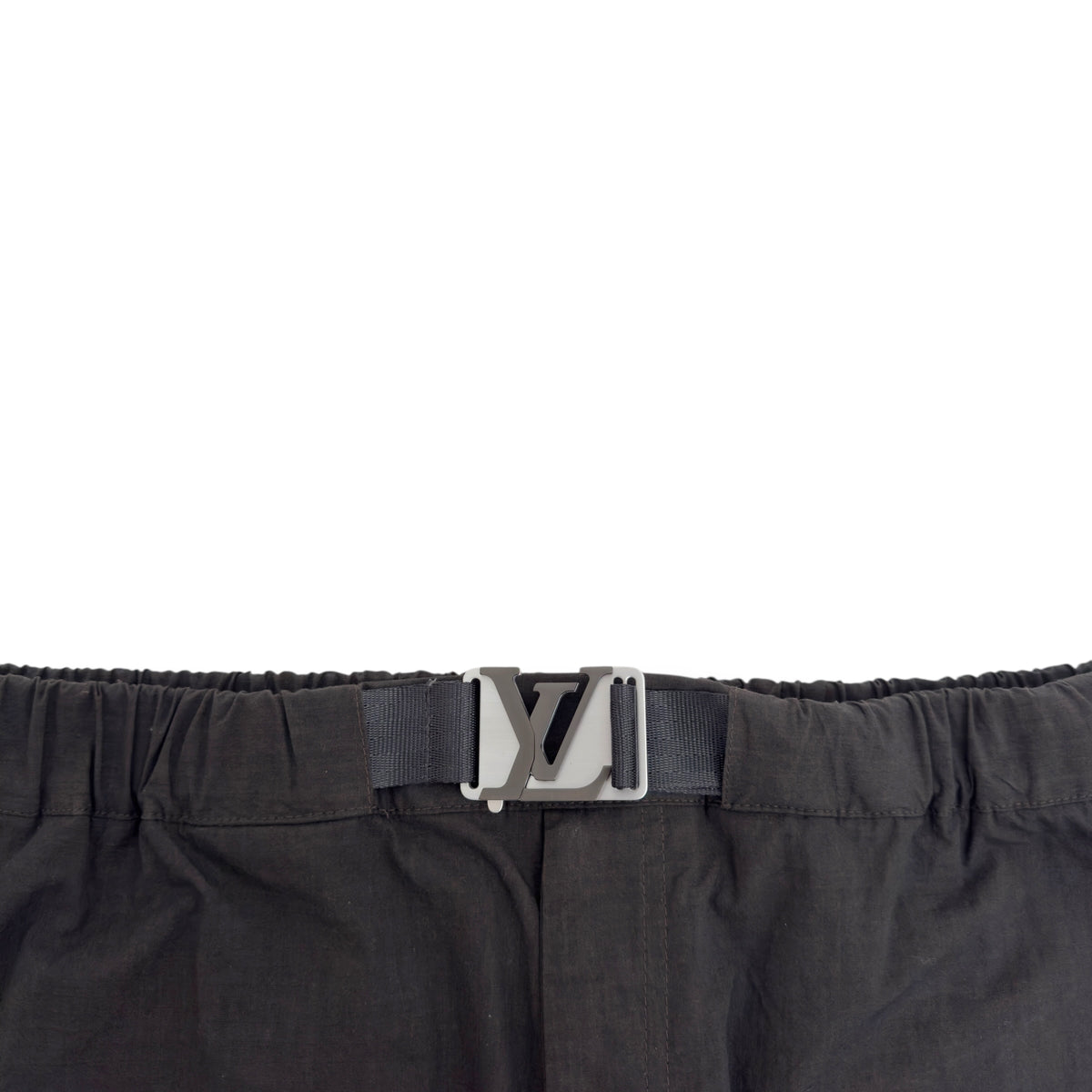 LOUIS VUITTON TECHNICAL BUCKLE TROUSERS DARK GREY FR52 / L
