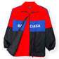 BALENCIAGA RIPSTOP OVERSIZED WINDBREAKER JACKET RED / BLUE / BLACK FR48 / M