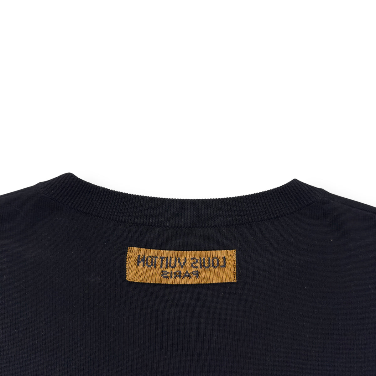 LOUIS VUITTON MAISON CREWNECK T-SHIRT BLACK / WHTE L