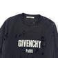 GIVENCHY DESTROYED CREWNECK SWEATSHIRT BLACK M