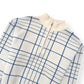 JACQUEMUS LA MAILLE CARRO PLAID-PATTERNED SWEATER WHITE / BLUE L