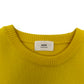 AMI PARIS CREWNECK SWEATER YELLOW / BLACK L