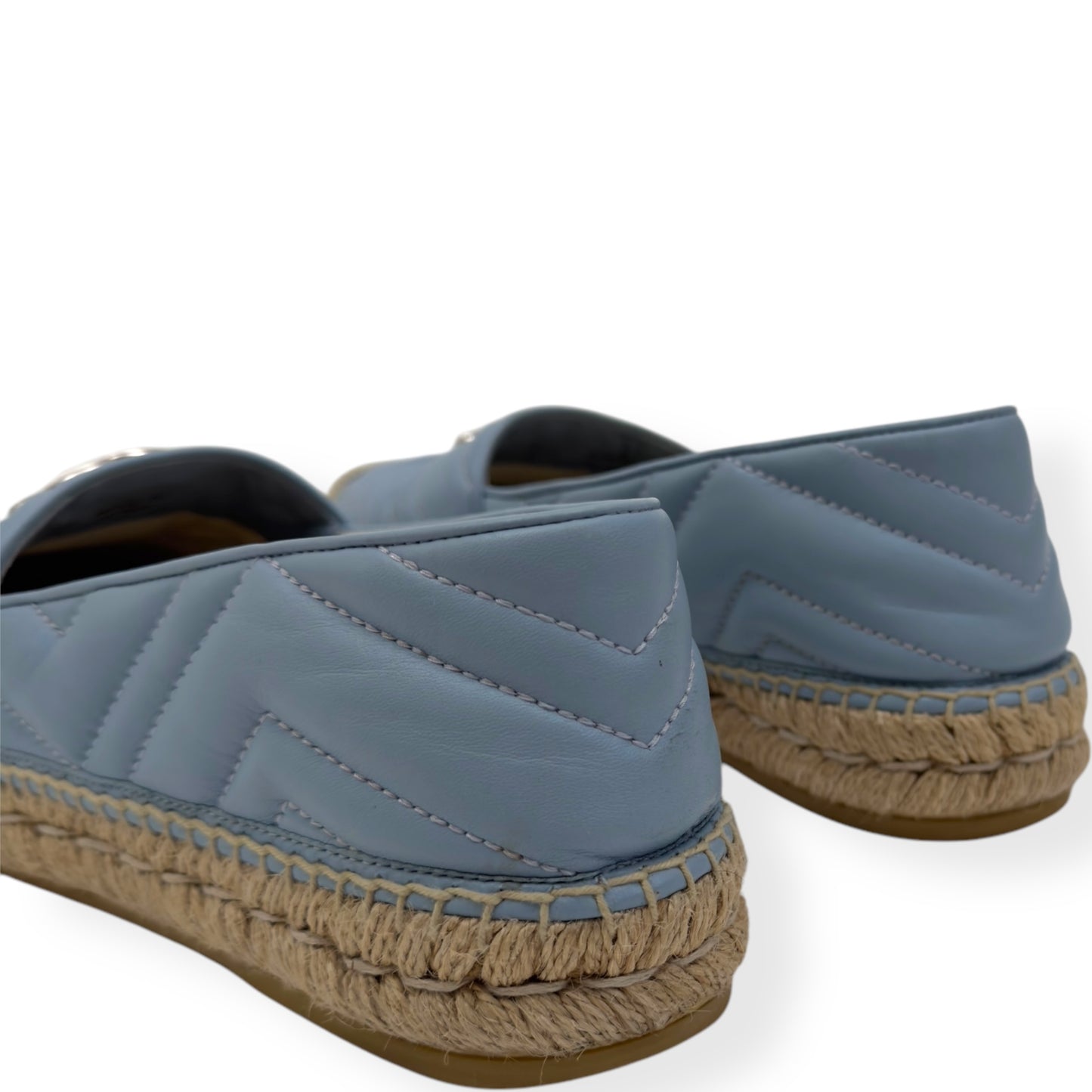 GUCCI WOMENS GG MARMONT ESPADRILLE AZUL 38 / UK5