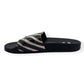 OFF-WHITE SPRAY STRIPES SLIDES BLACK / WHITE UK10