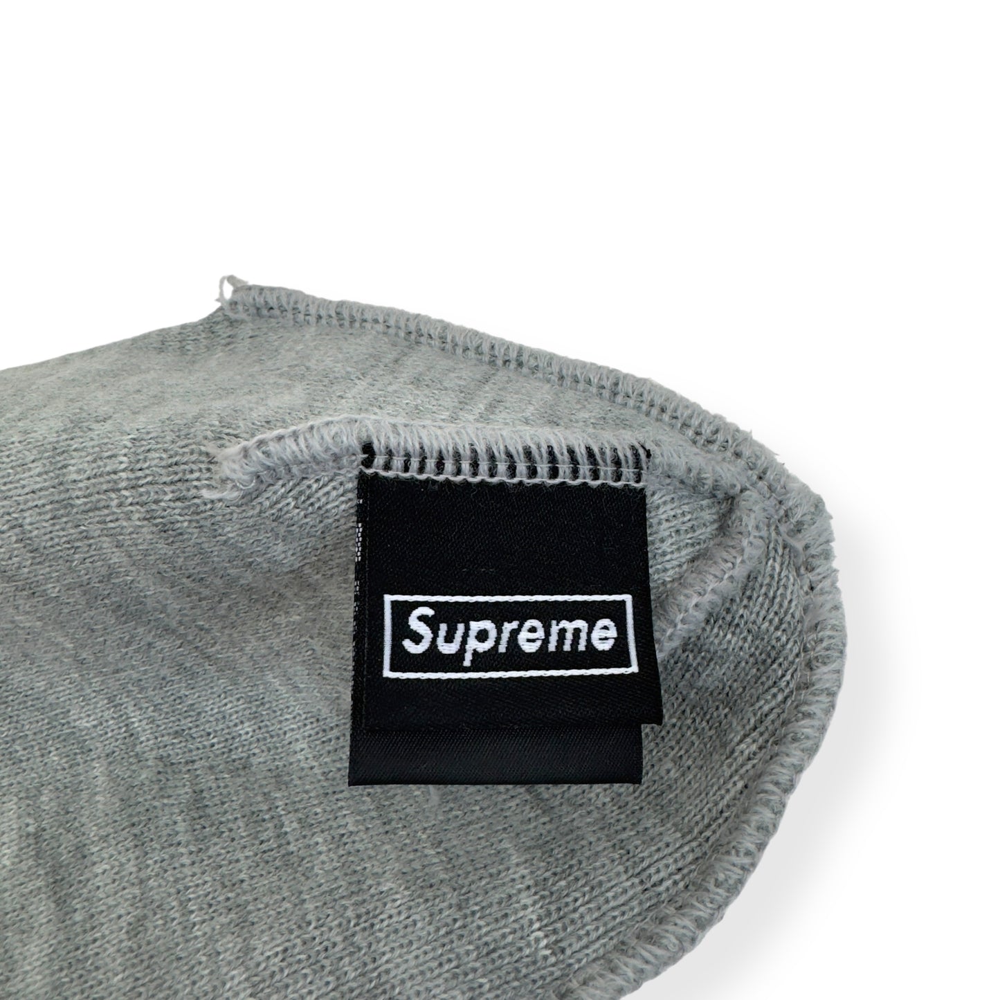 SUPREME X NEW ERA FW23 BOX LOGO BEANIE HEATHER GREY / CAMO O/S