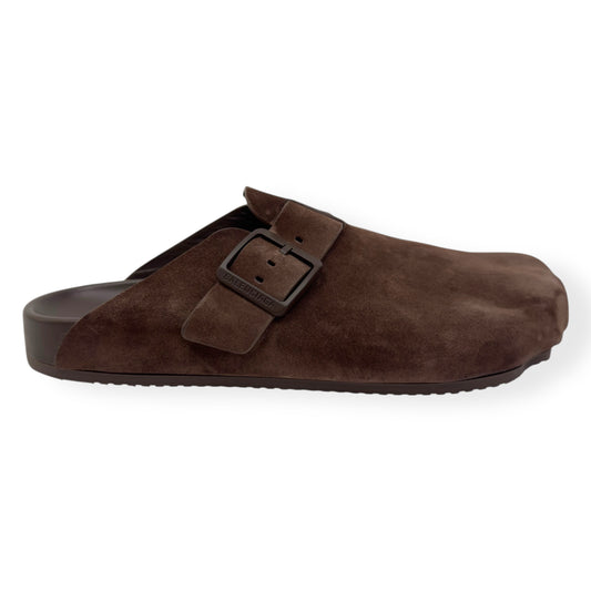 BALENCIAGA SUNDAY SUEDE MULES BROWN 46 / UK12