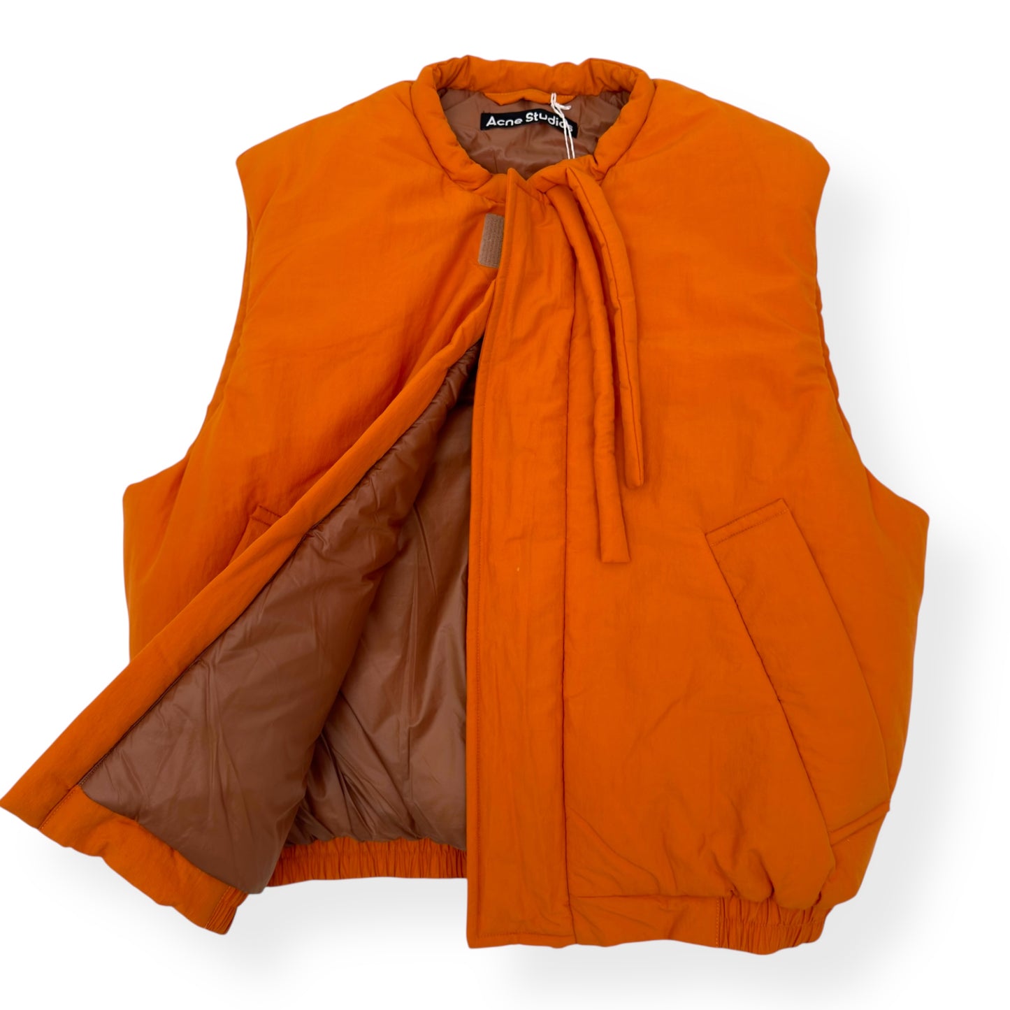 ACNE STUDIOS OSAL PADDED BOMBER JACKET ORANGE S