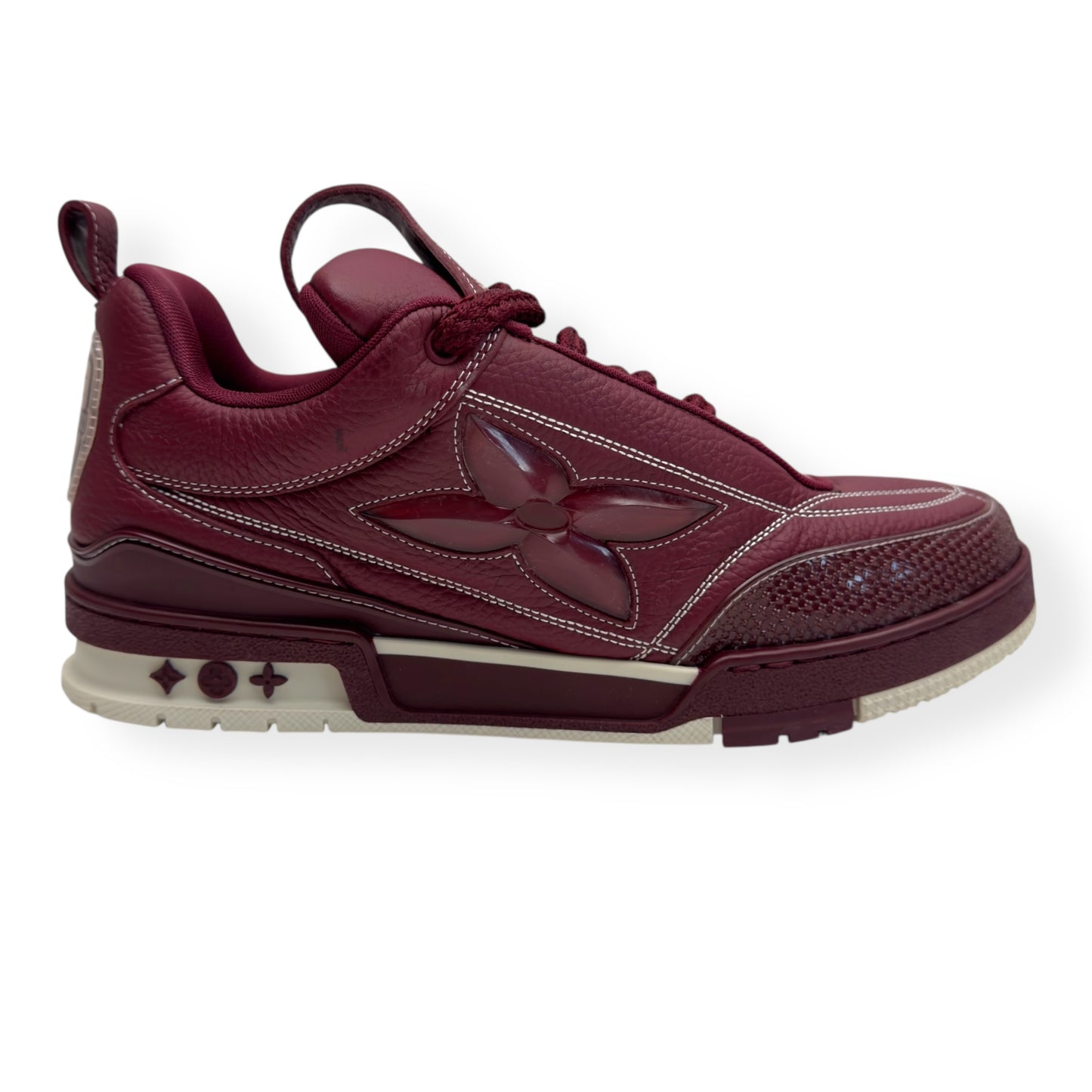 LOUIS VUITTON LV SKATE SNEAKER BORDEAUX RED UK9