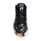 DIOR HOMME HIGH-TOP B06 PAINT SPLATTER SNEAKER BLACK UK8