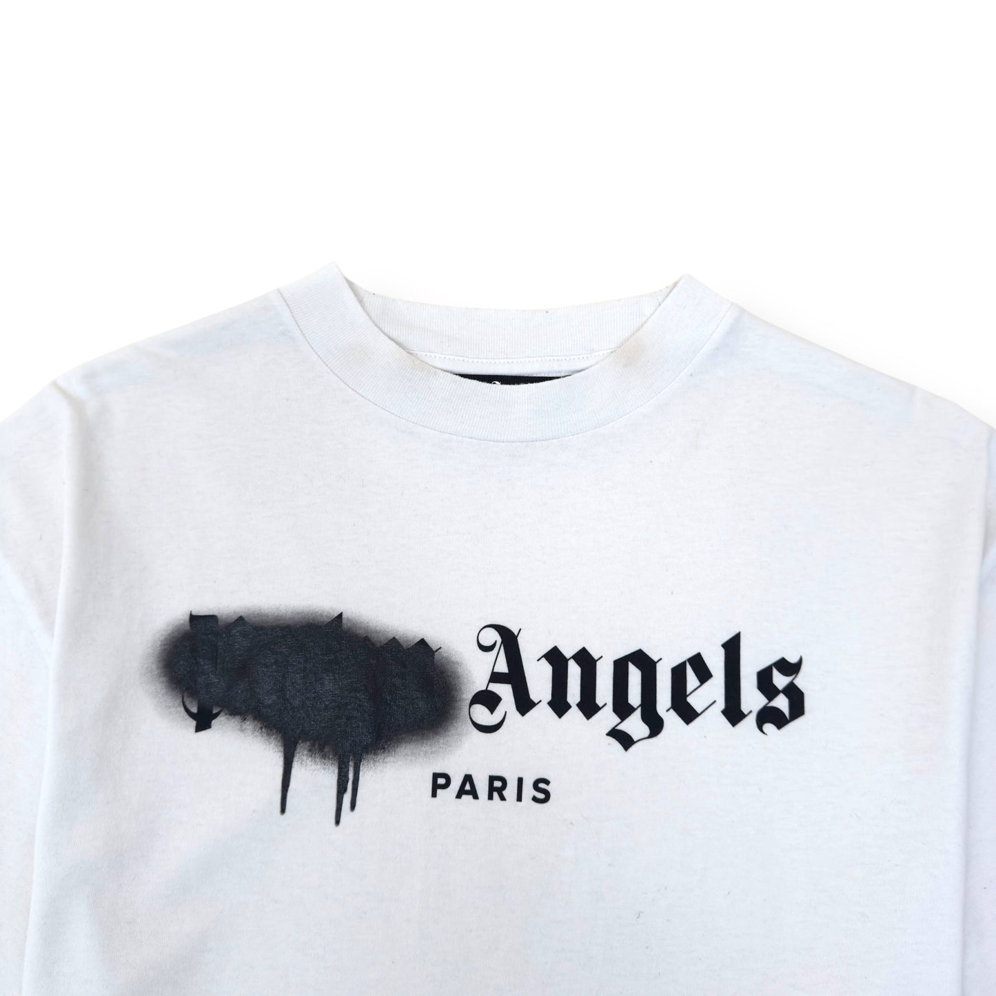 PALM ANGELS SPRAY PAINT T-SHIRT WHITE / BLACK M