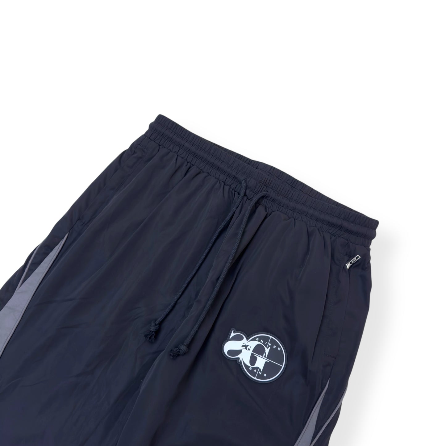 SNIPER GANG SG X 777 TRACK PANTS BLACK / WHITE L