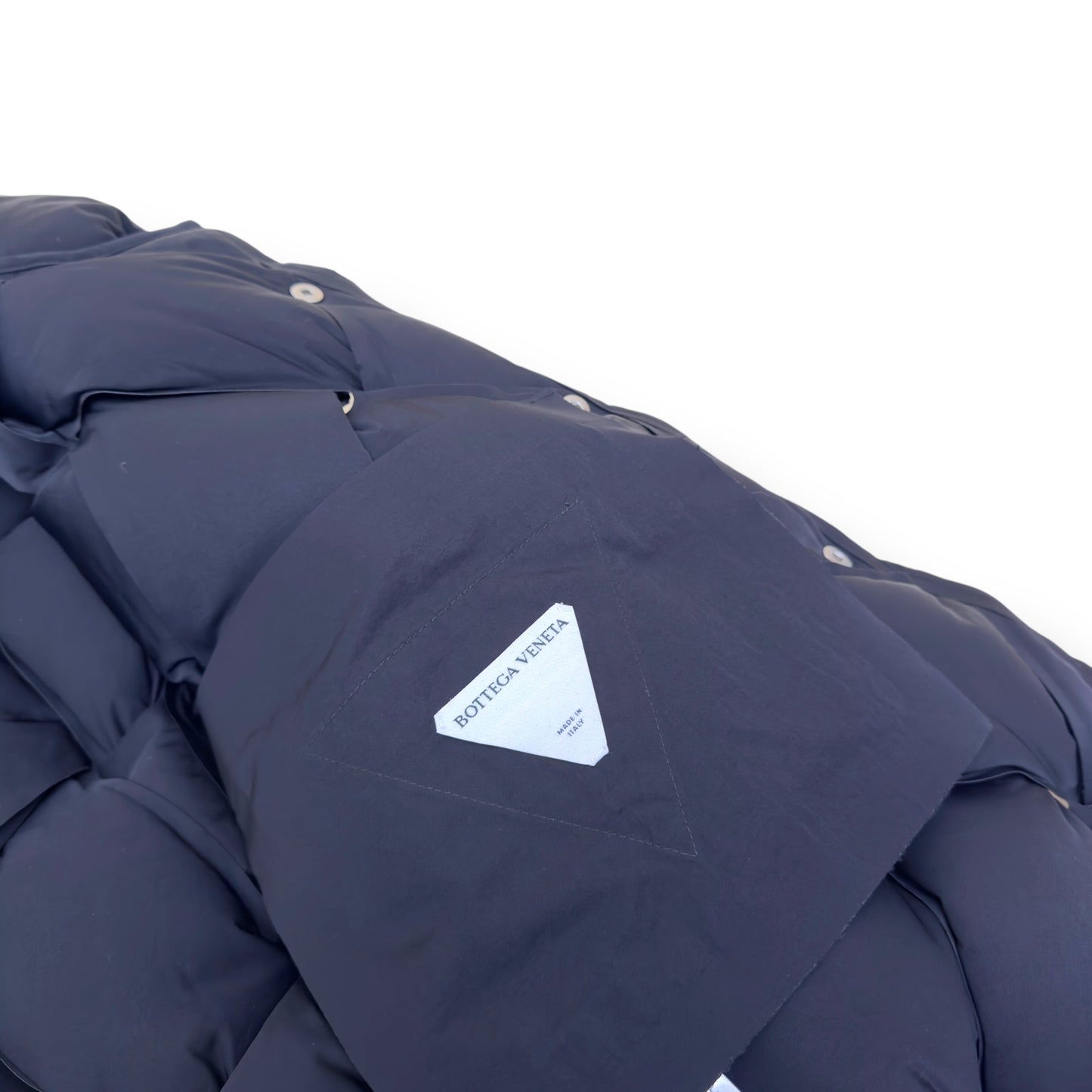 BOTTEGA VENETA TECH PADDED SHELL PUFFER VEST BLACK L