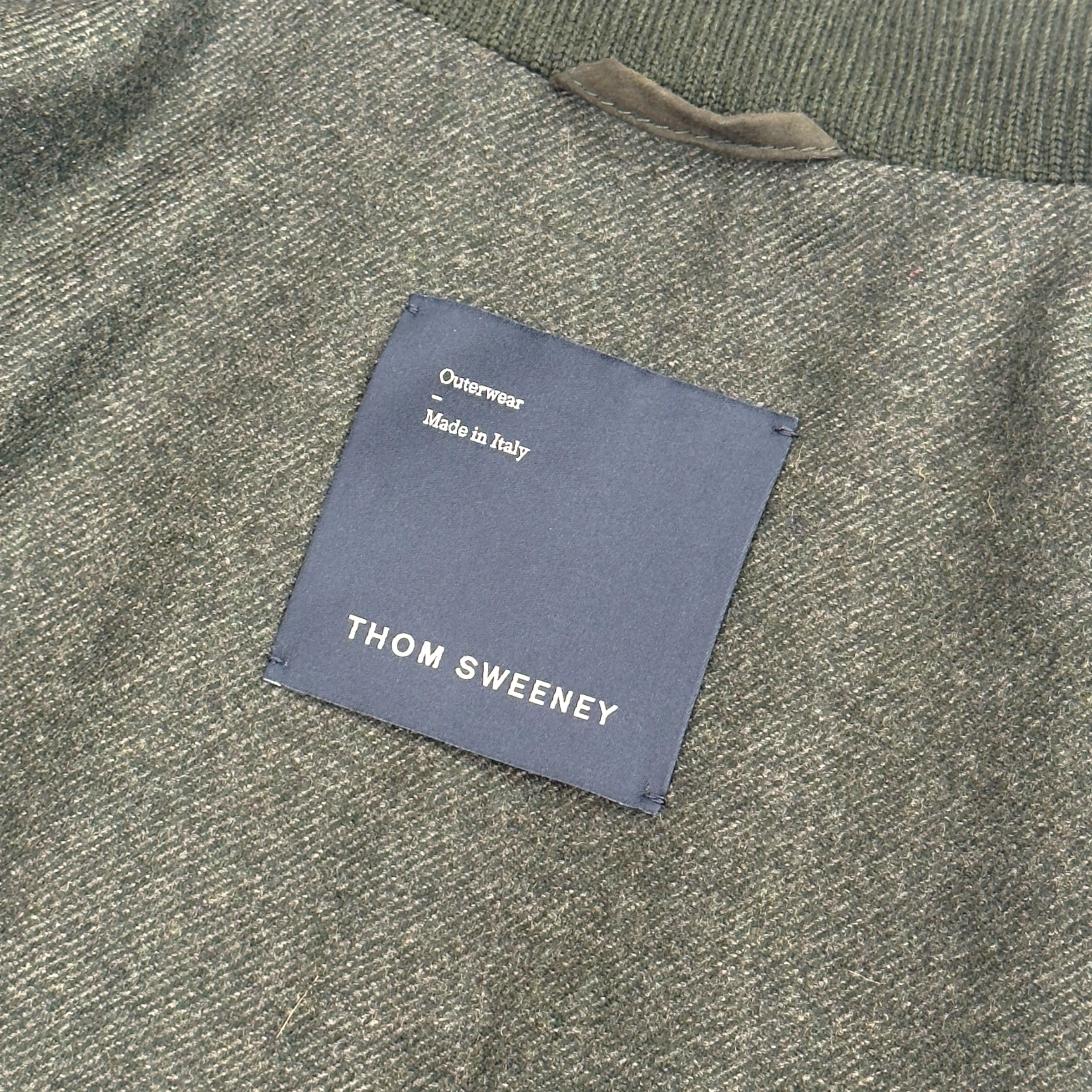 THOM SWEENEY SUEDE FIELD JACKET DARK GREEN 52 / L