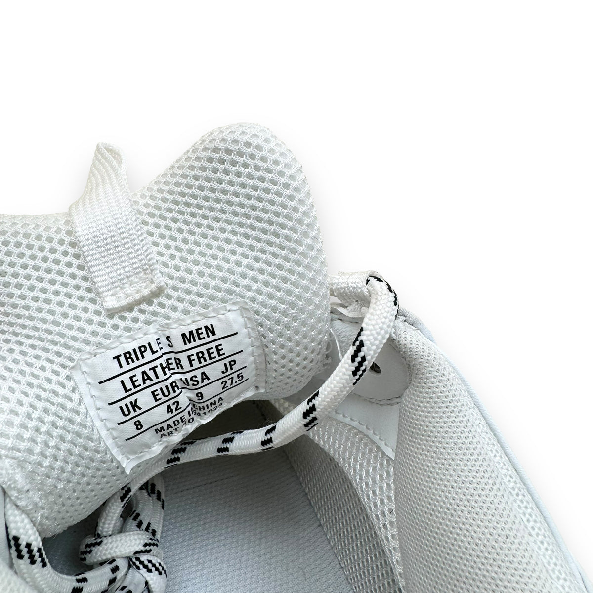 BALENCIAGA TRIPLE S CLEAR SOLE SNEAKER WHITE UK8