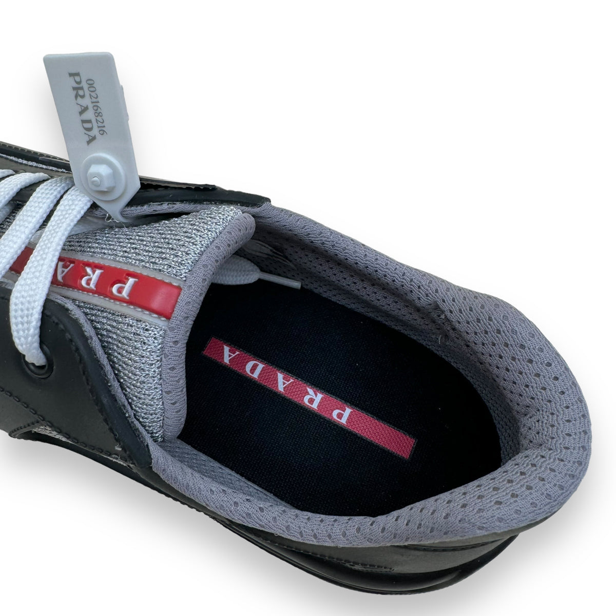 PRADA AMERICA’S CUP SOFT RUBBER SNEAKER BLACK UK9