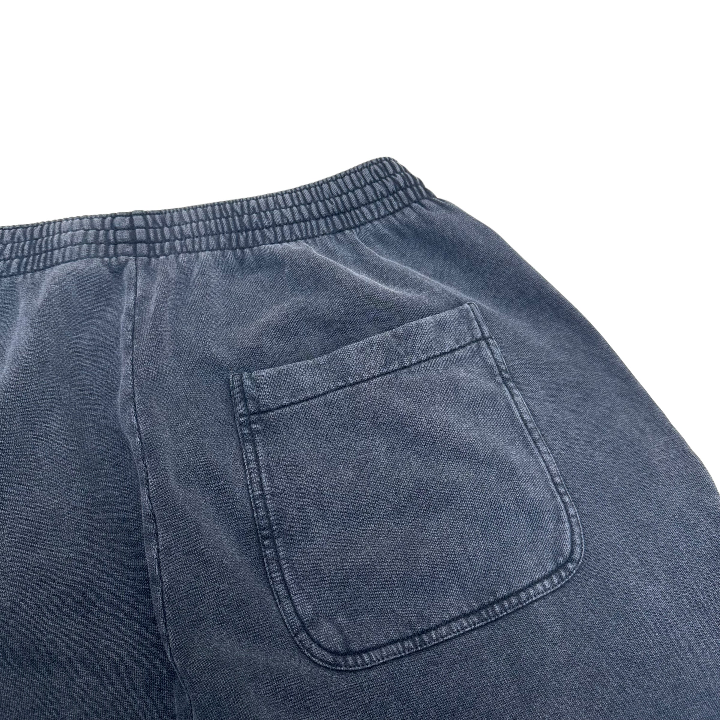 BALENCIAGA CROPPED WIDE-LEG SWEATPANTS WASHED GREY M