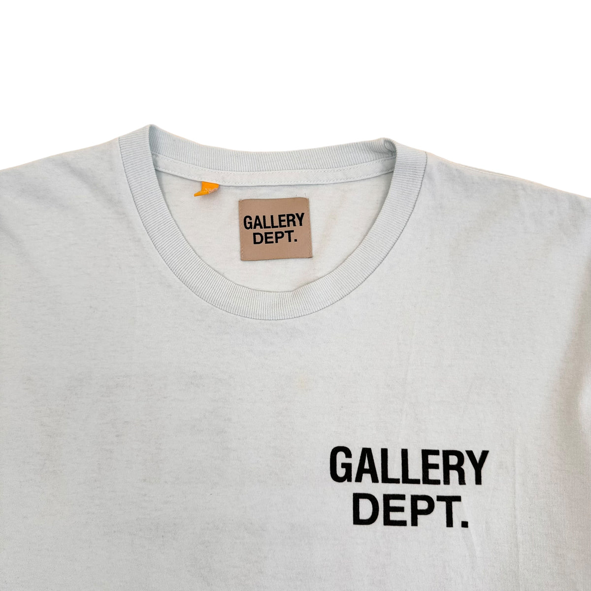 GALLERY DEPT. LOGO-PRINT T-SHIRT BABY BLUE XL