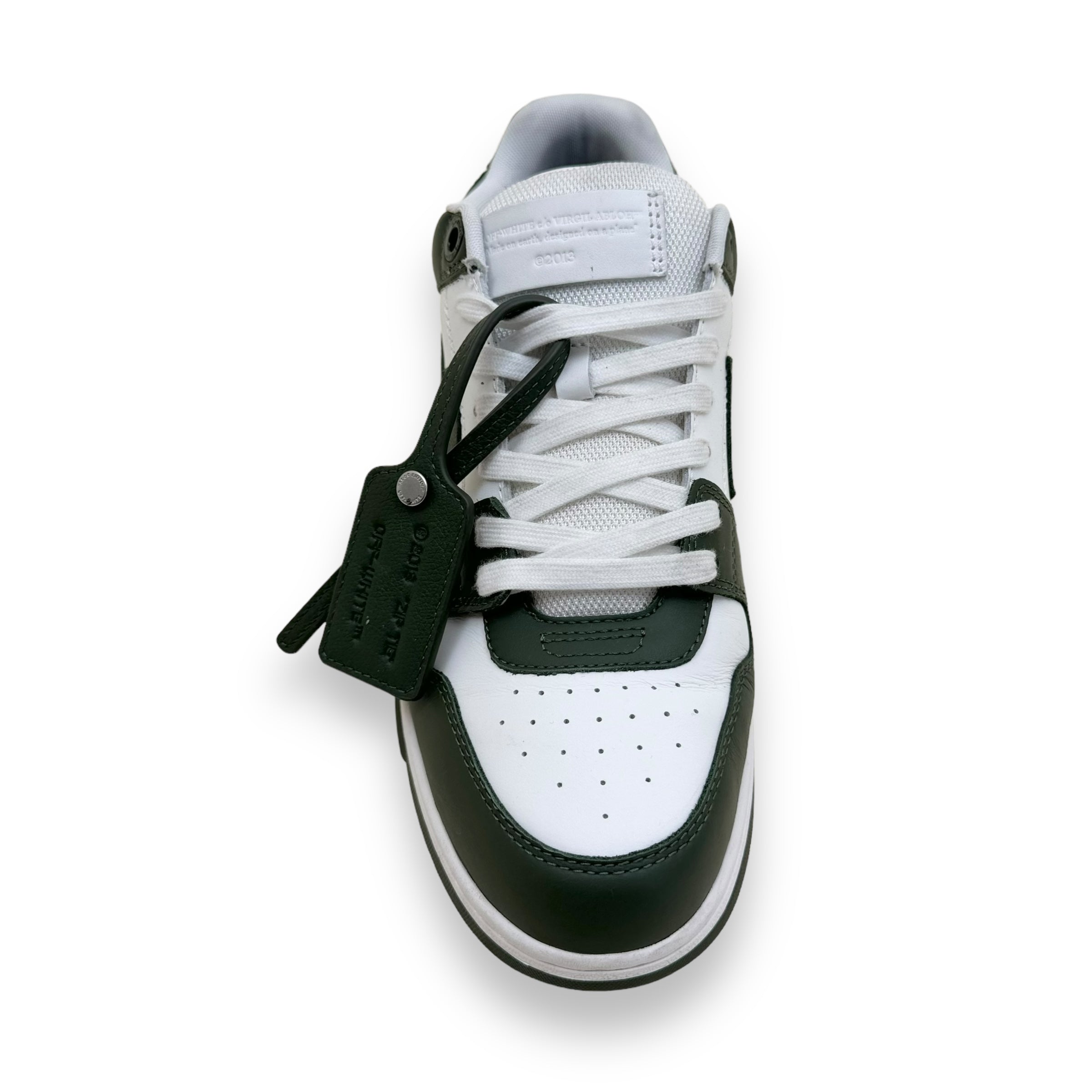 OFF-WHITE OUT OF OFFICE SNEAKER GREEN / WHITE UK9