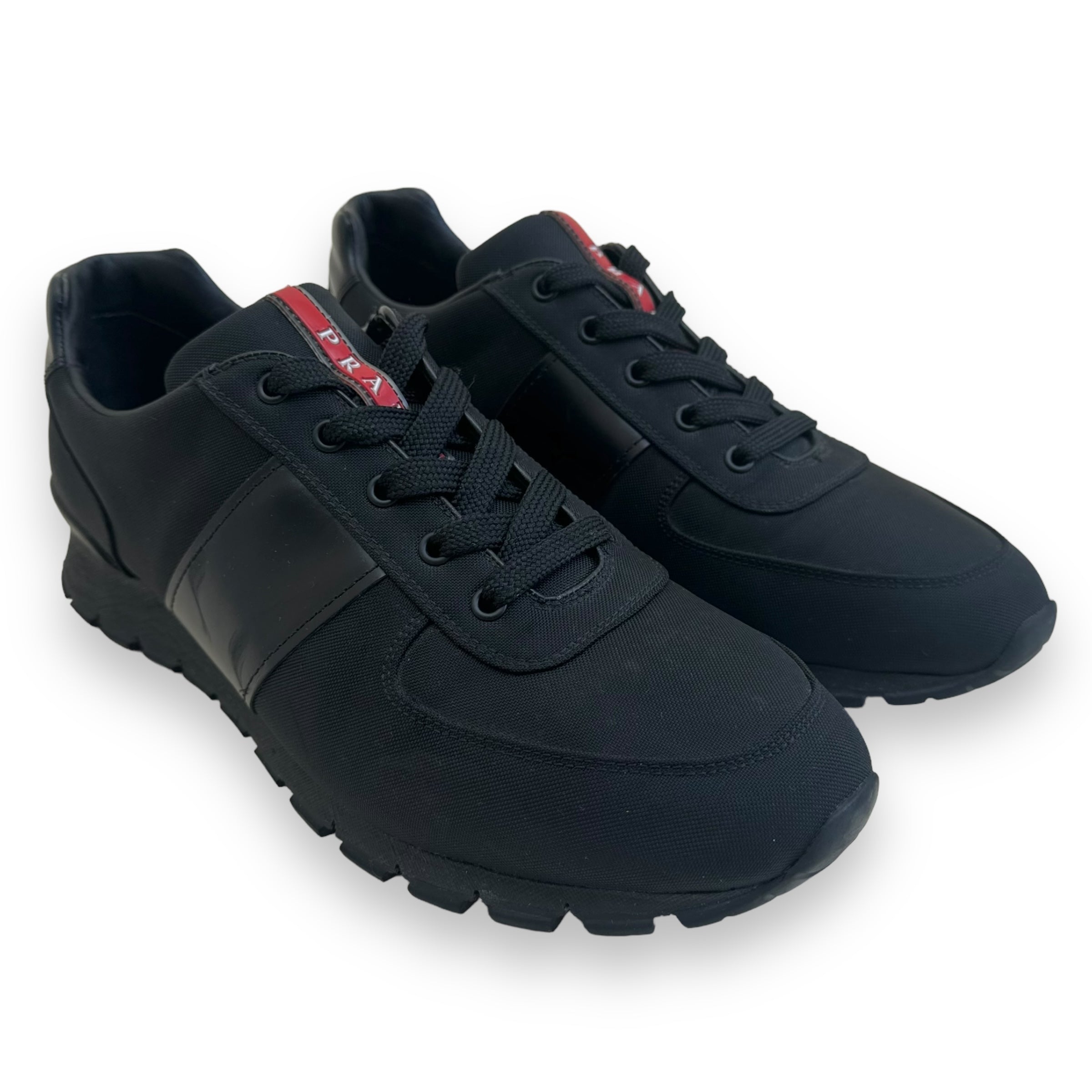 PRADA MATCH RACE RUNNER SNEAKER BLACK UK11