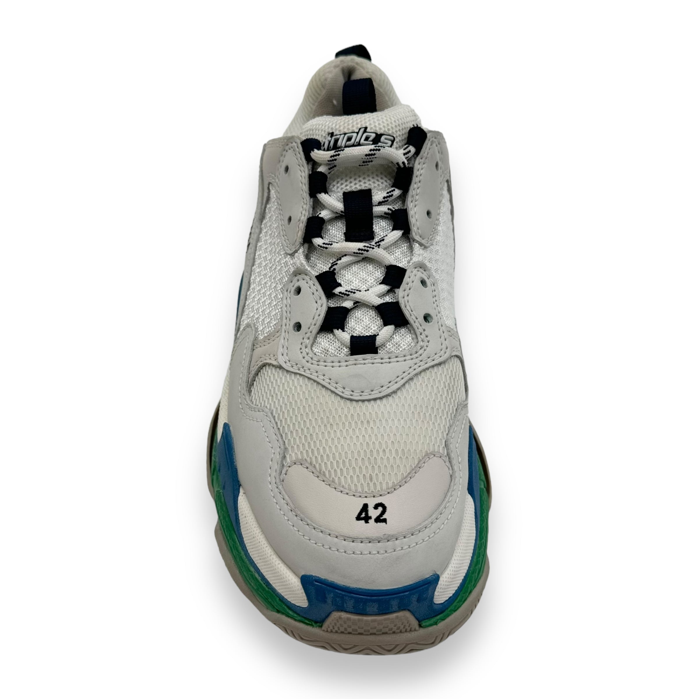 BALENCIAGA TRIPLE S SNEAKER BLUE / GREEN / BEIGE UK8