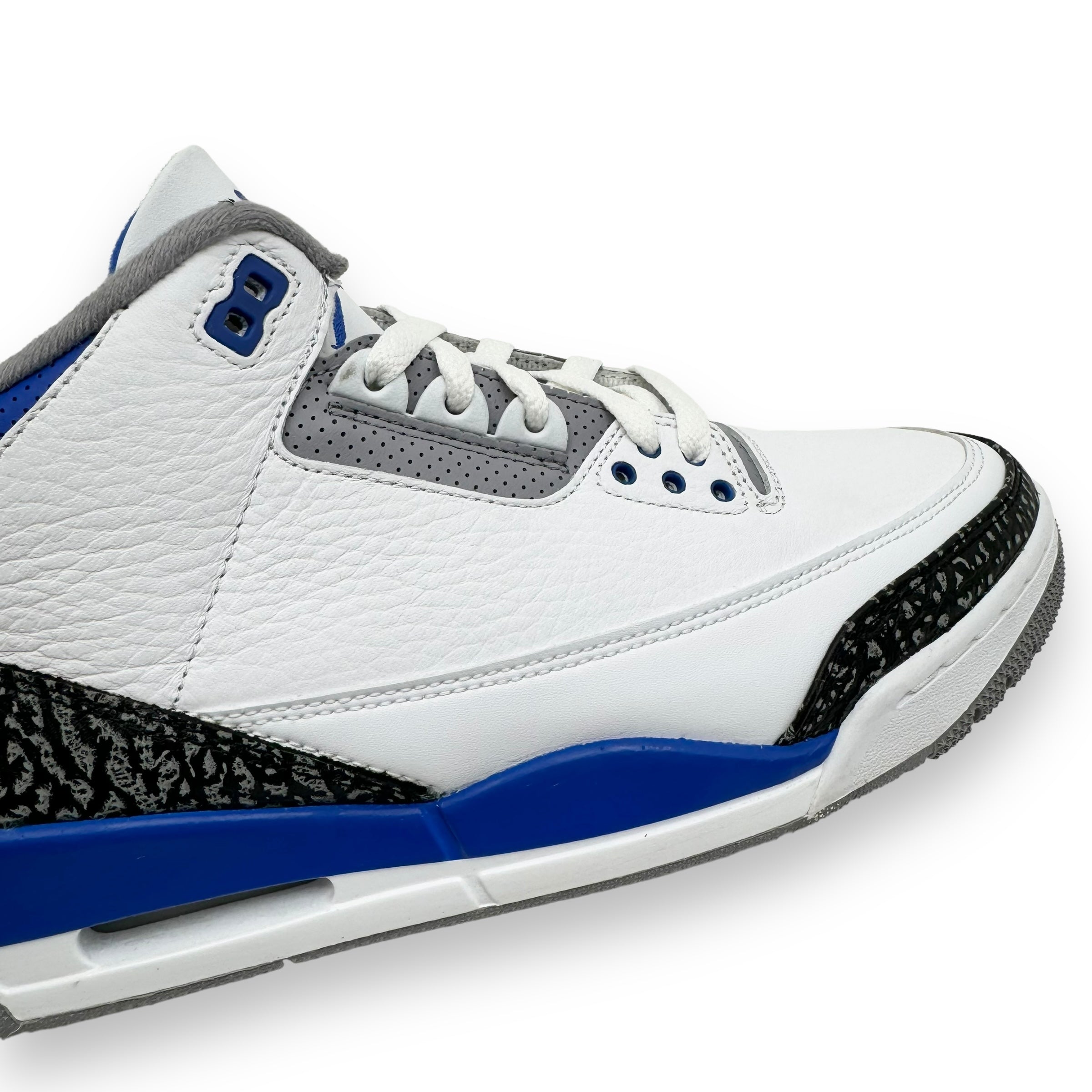 AIR JORDAN 3 RETRO SNEAKER RACER BLUE / WHITE UK8.5