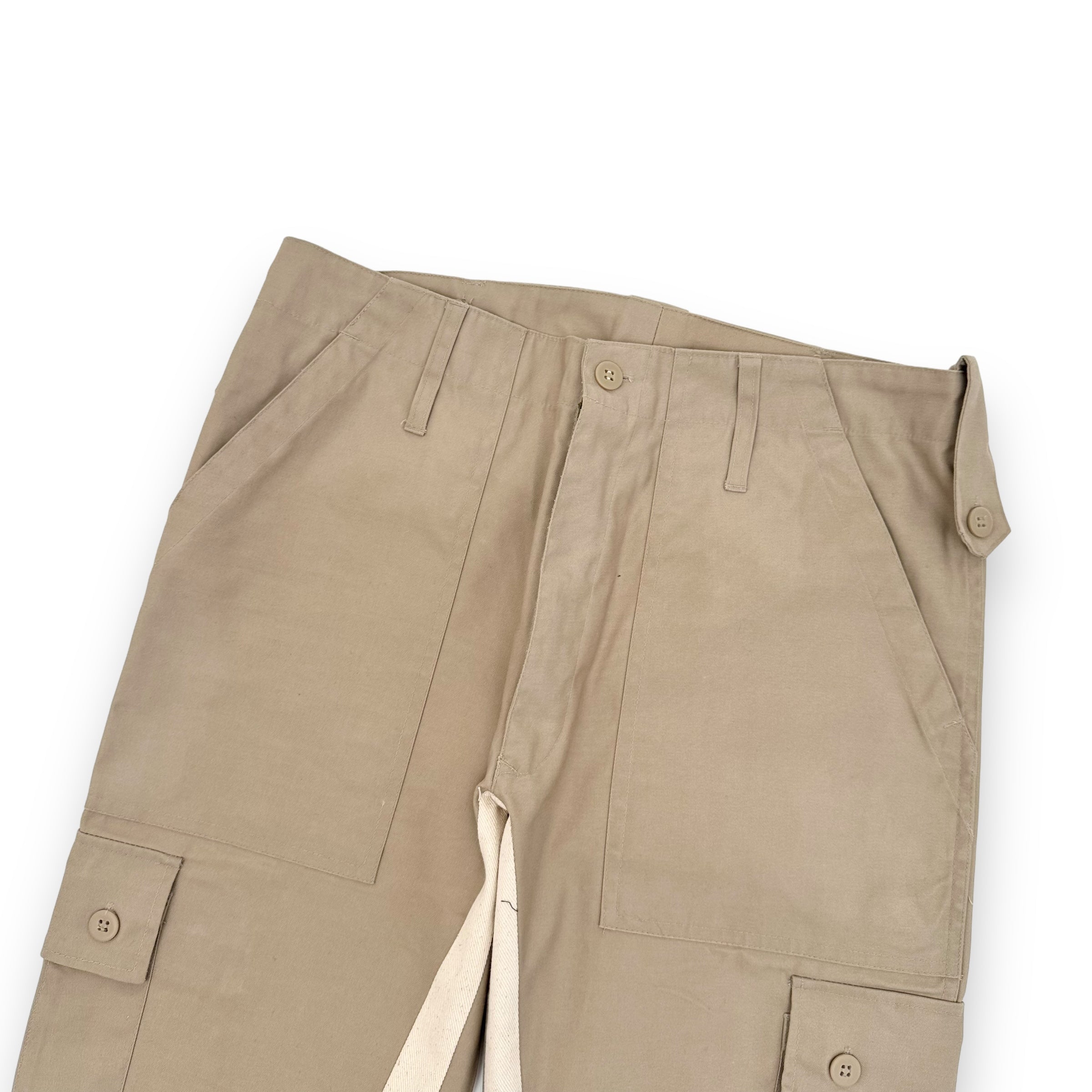 JEANIUS BAR ATELIER FLARED TROUSERS BEIGE 34W