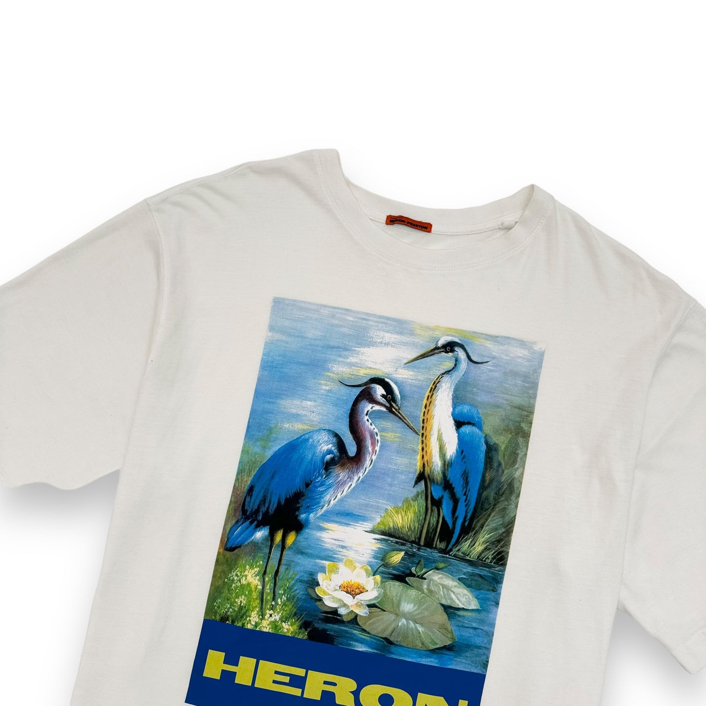 HERON PRESTON HERON T-SHIRT WHITE / BLUE M