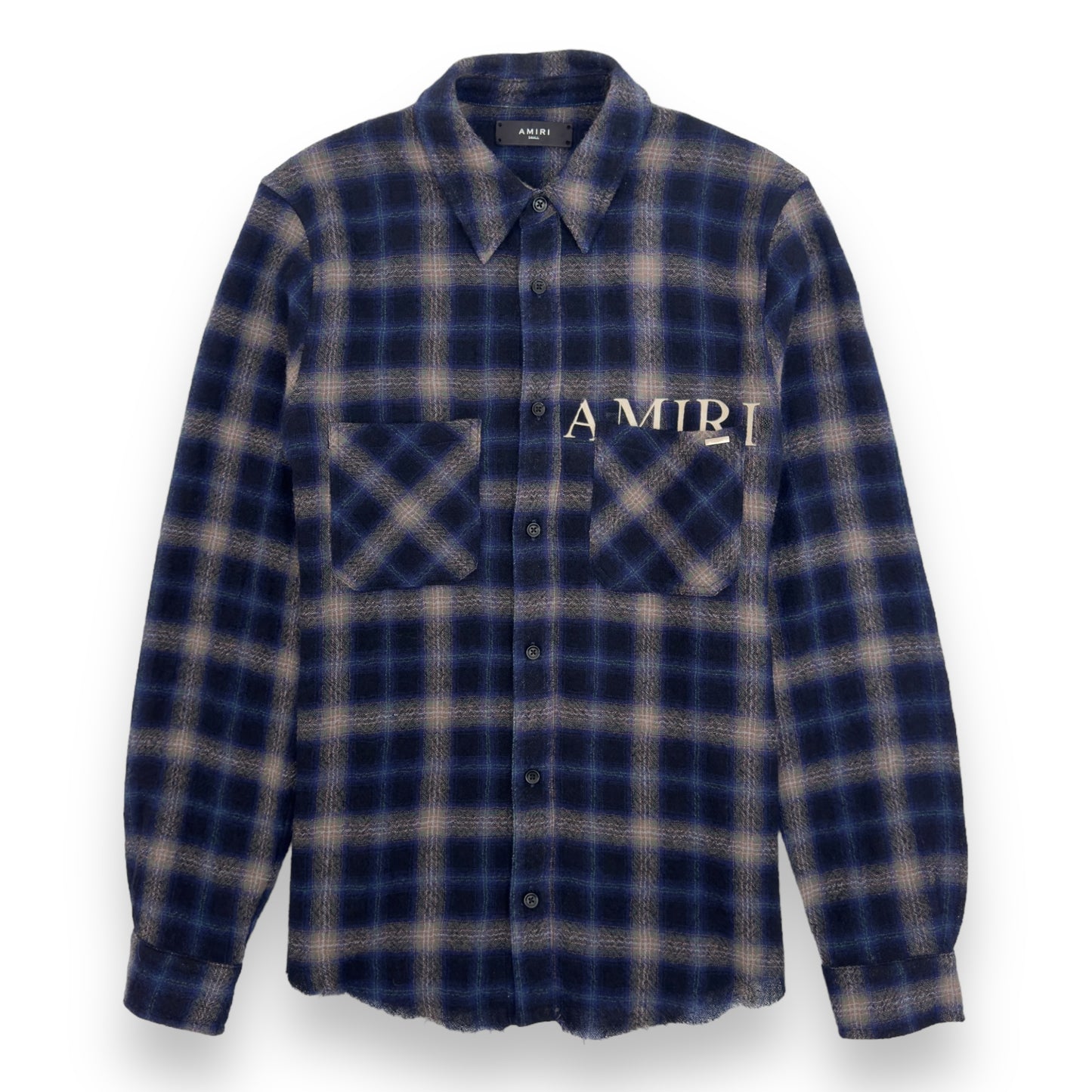 AMIRI CHERUB FLANNEL SHIRT BLUE S