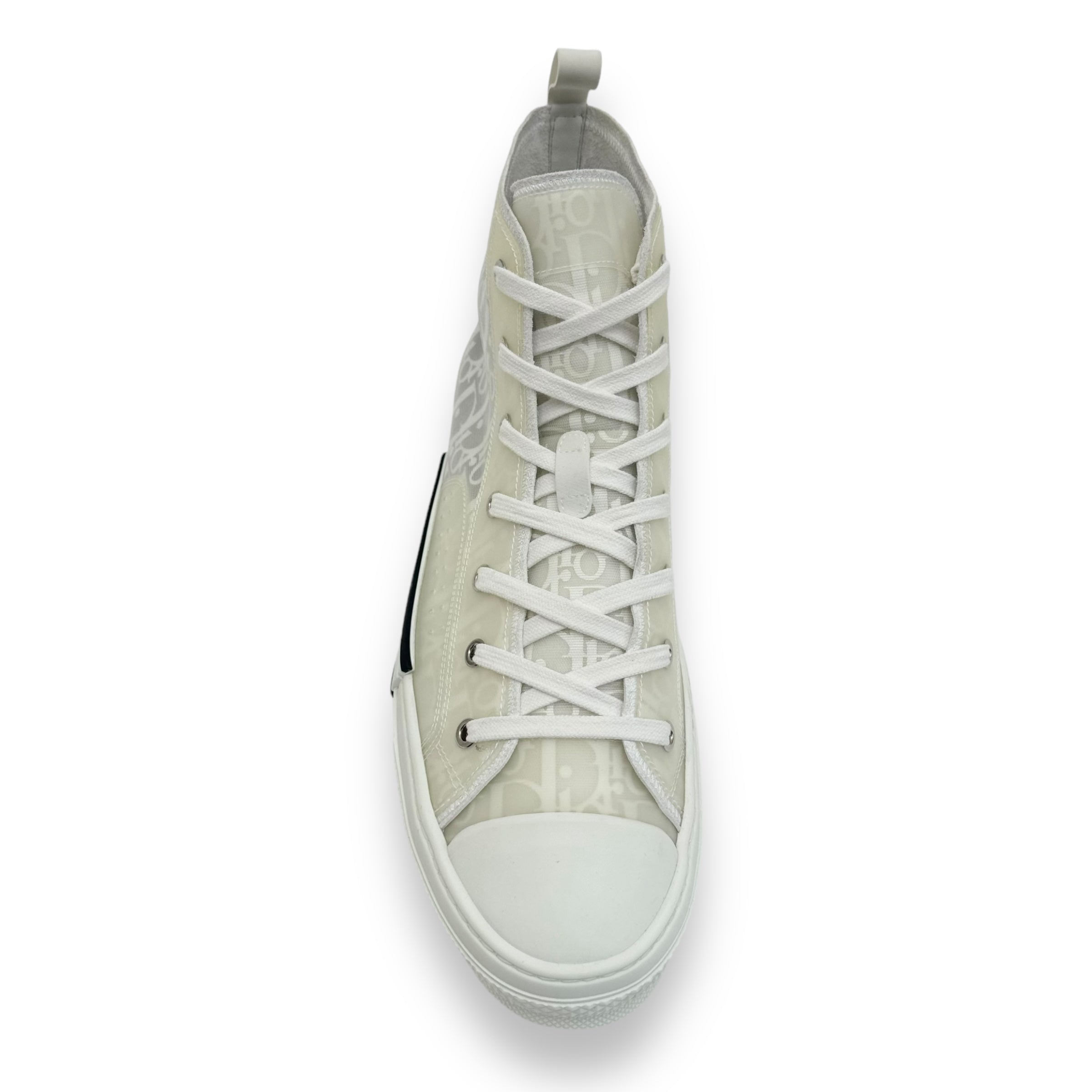 DIOR B23 OBLIQUE HIGH TOP SNEAKER WHITE UK10