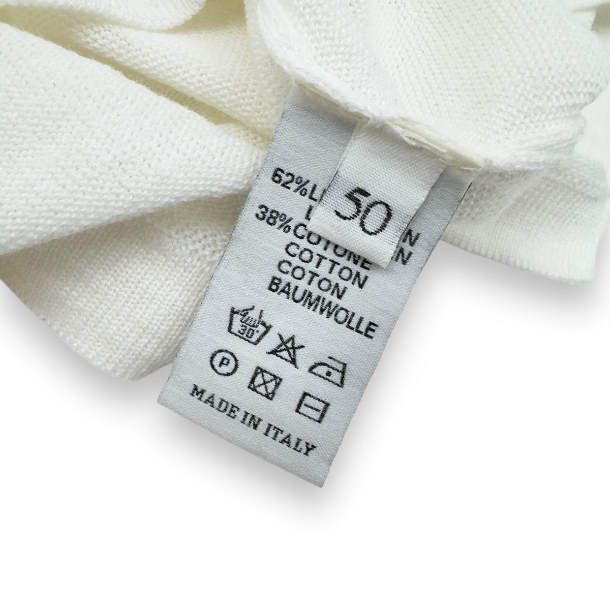 THOM SWEENEY LINEN / COTTON BLEND T-SHIRT WHITE M