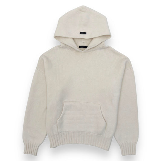 FEAR OF GOD KNIT PULLOVER HOODIE CAMEL L