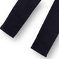 AMIRI MX1 SKINNY FIT LEATHER PATCH DENIM JEANS BLACK W32