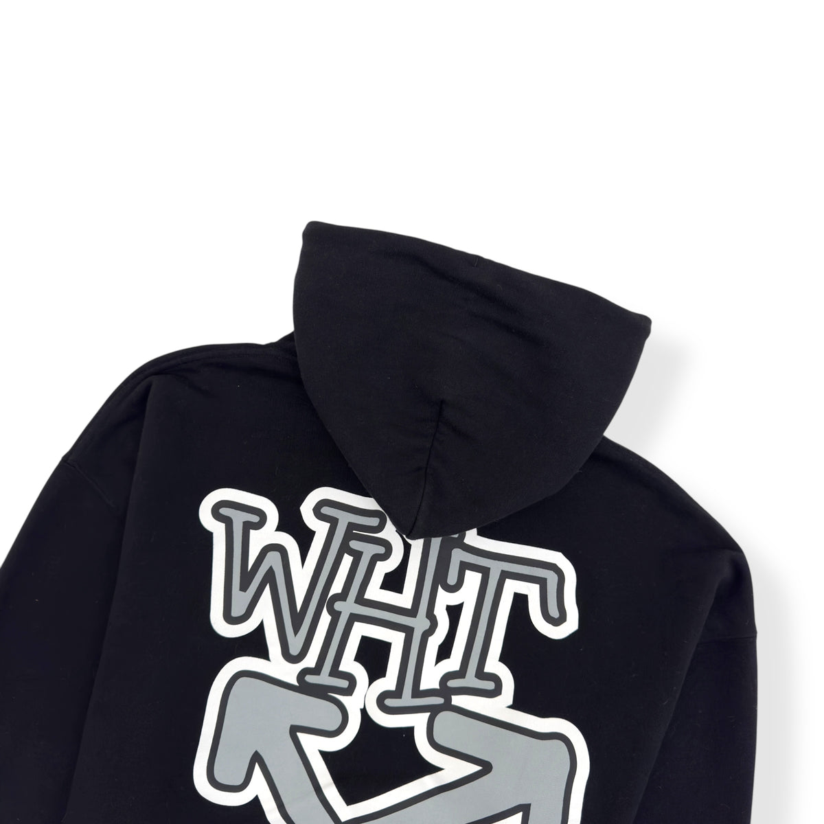 OFF-WHITE CARLOS ARROWS HOODIE BLACK / GREY M