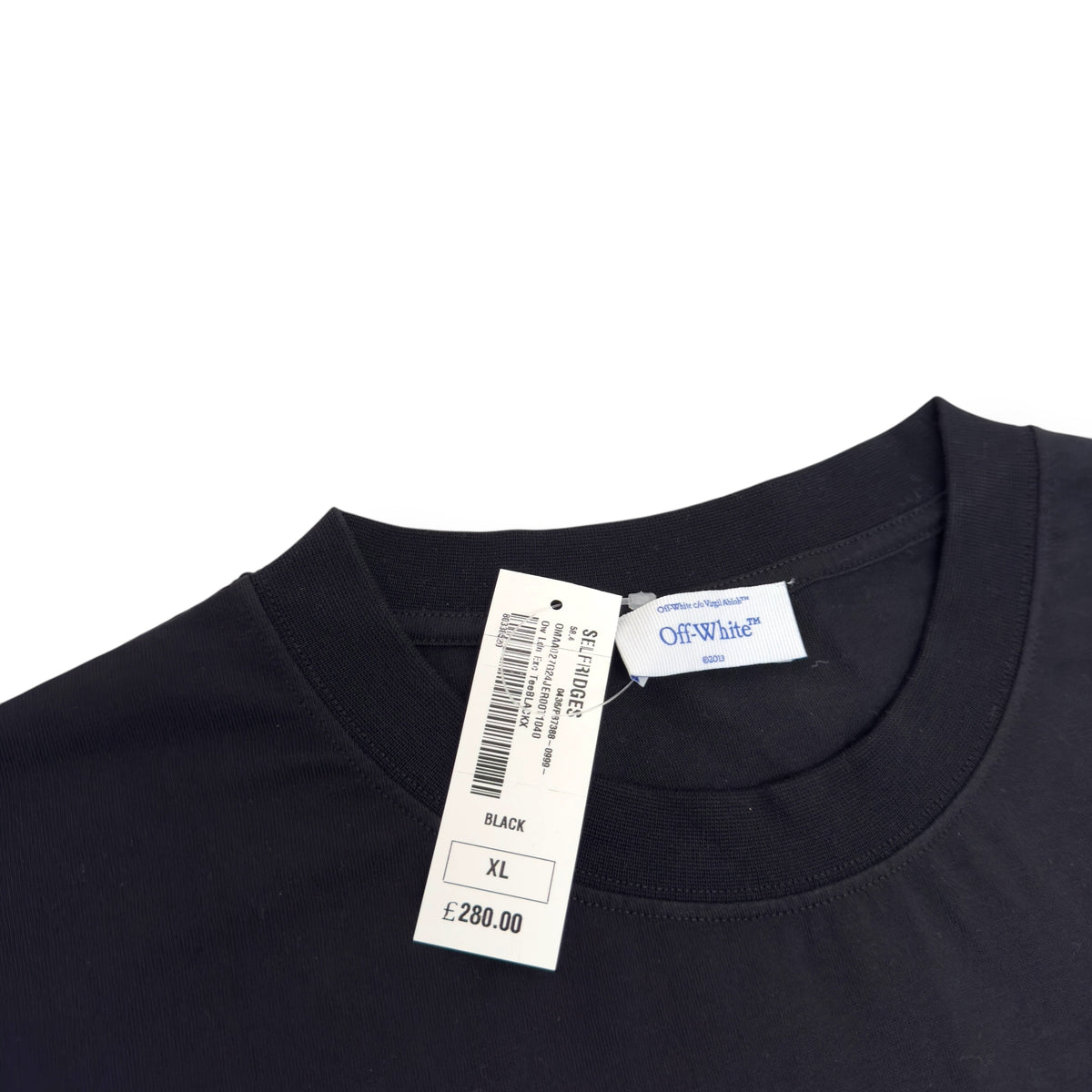 OFF-WHITE LONDON EXCLUSIVE T-SHIRT BLACK / BLUE XL