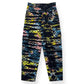 LOUIS VUITTON MONOGRAM TIE-DYE DENIM CARGO TROUSERS MULTICOLOURED W32”