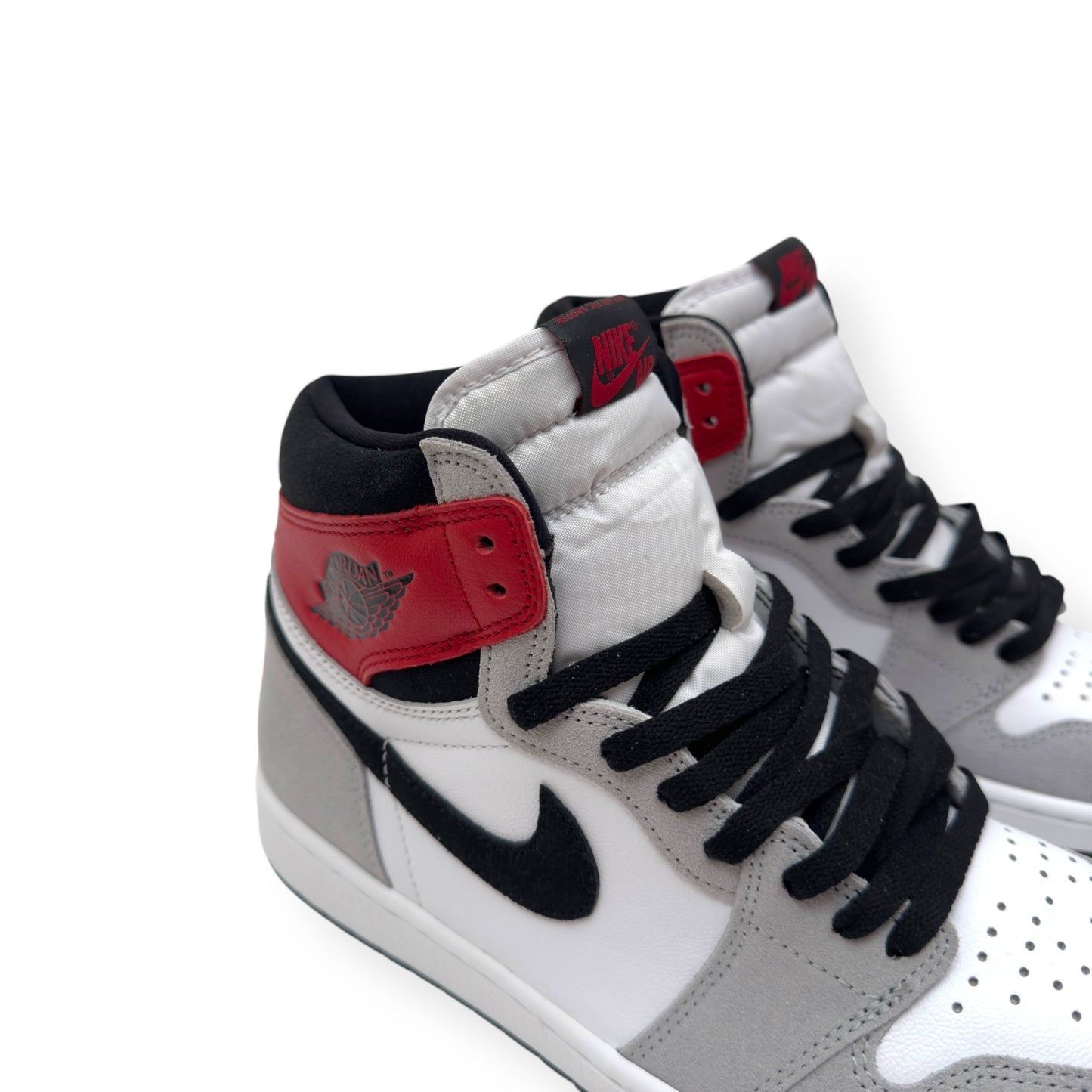 AIR JORDAN 1 RETRO HIGH TOP SNEAKER LIGHT SMOKE GREY UK9