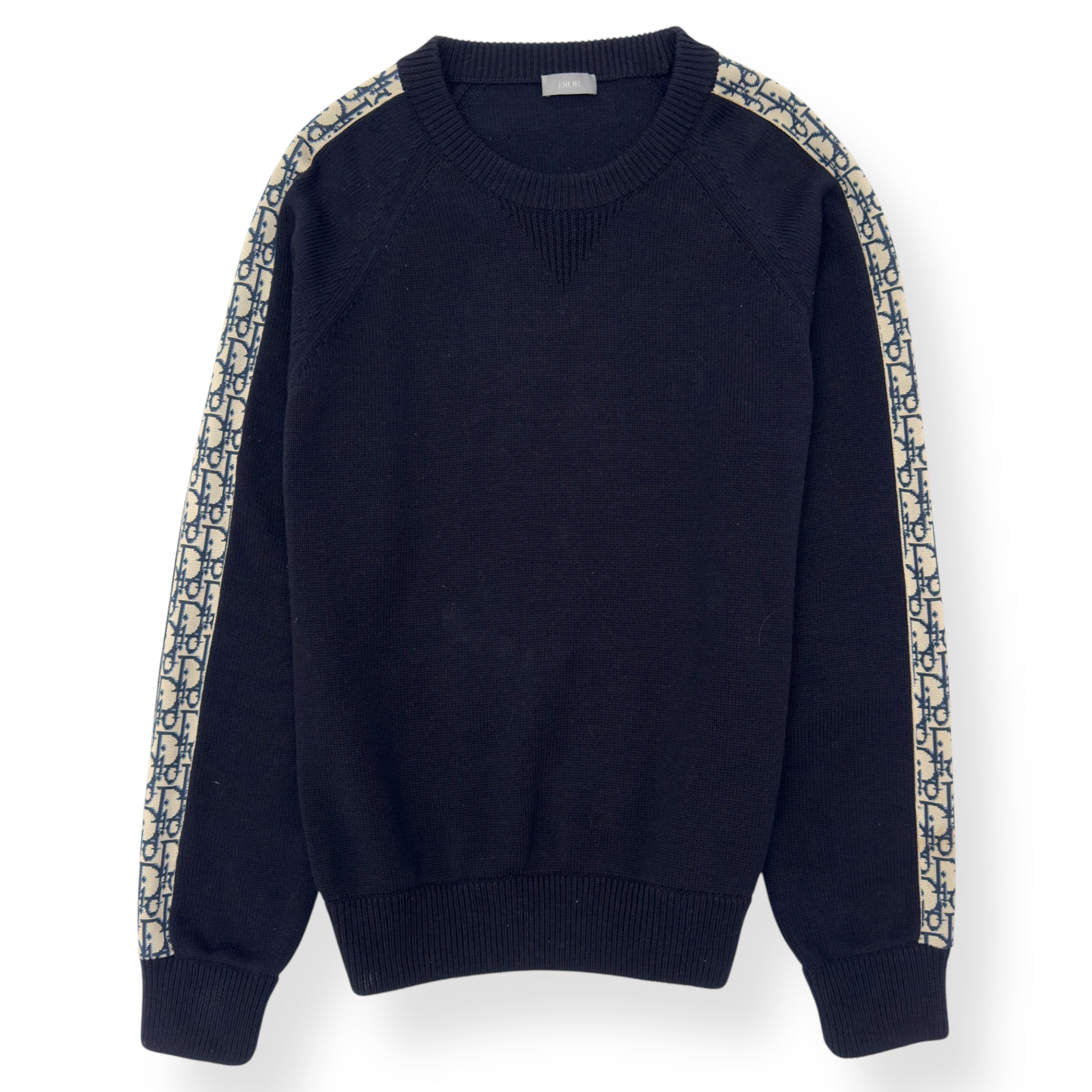 DIOR KNITTED CREWNECK SWEATER BLACK XL