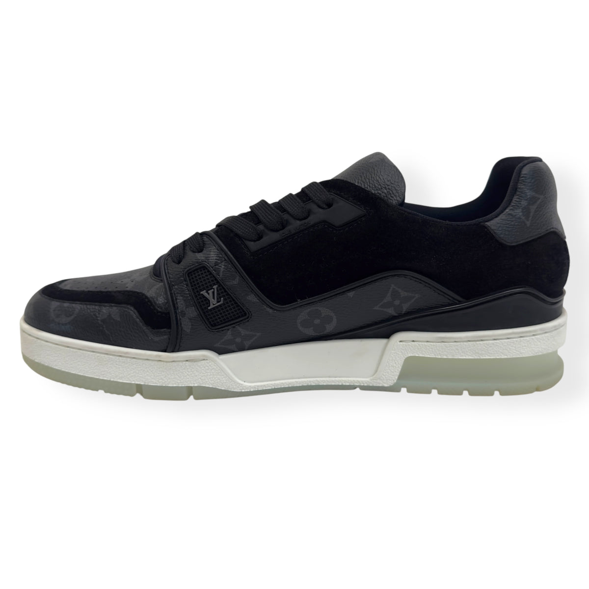 LOUIS VUITTON LV TRAINER BLACK / WHITE UK8