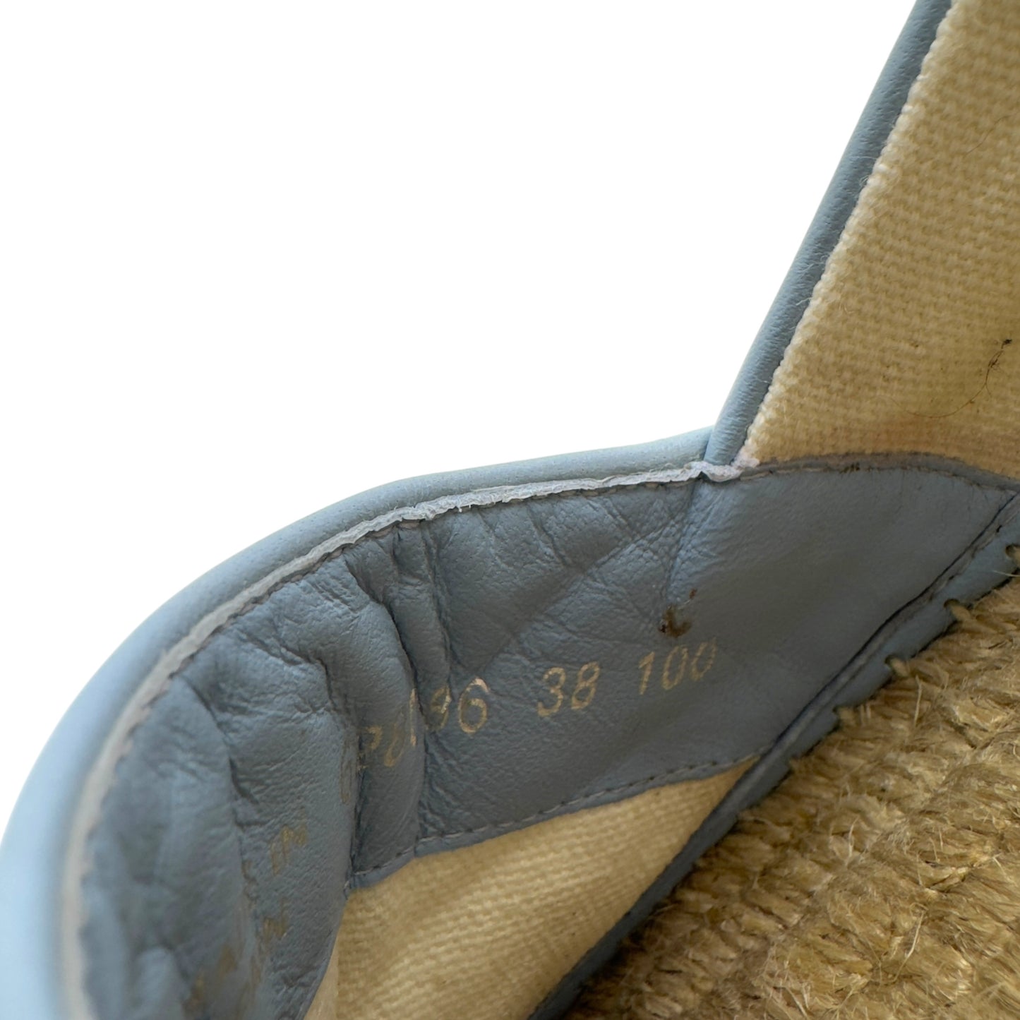 GUCCI WOMENS GG MARMONT ESPADRILLE AZUL 38 / UK5