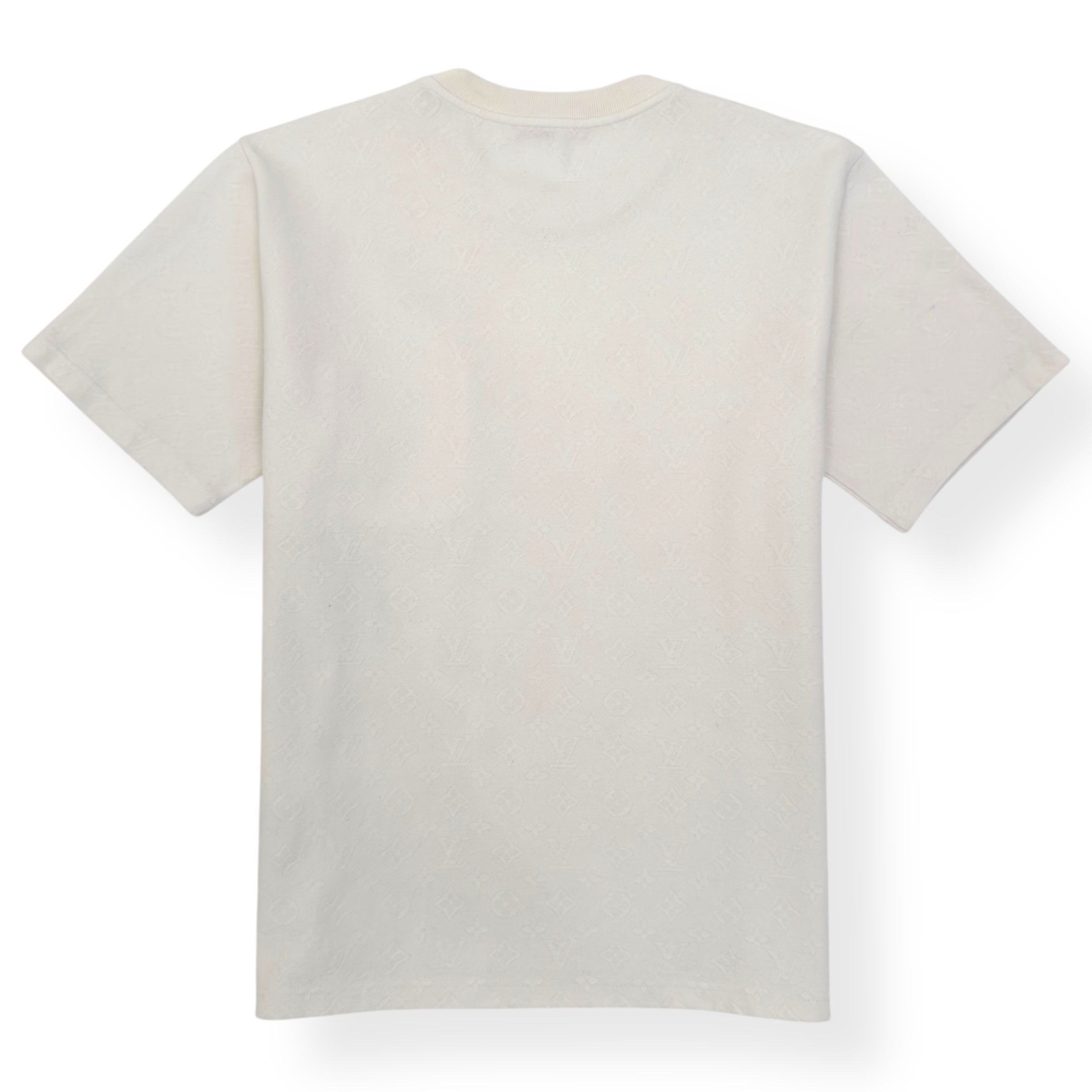 LOUIS VUITTON SIGNATURE 3D POCKET MONOGRAM T-SHIRT WHITE XXL