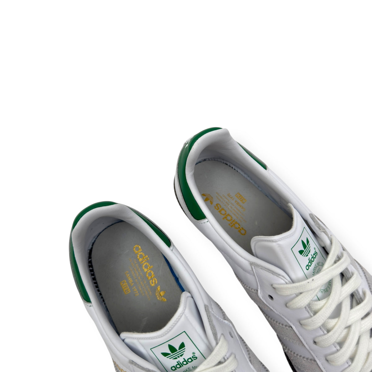 KITH SAMBA OG SNEAKER WHITE / GREEN UK7