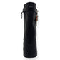 GIVENCHY SHARK LOCK LEATHER HEELED BIKER BOOTS BLACK / SILVER 38 / UK5