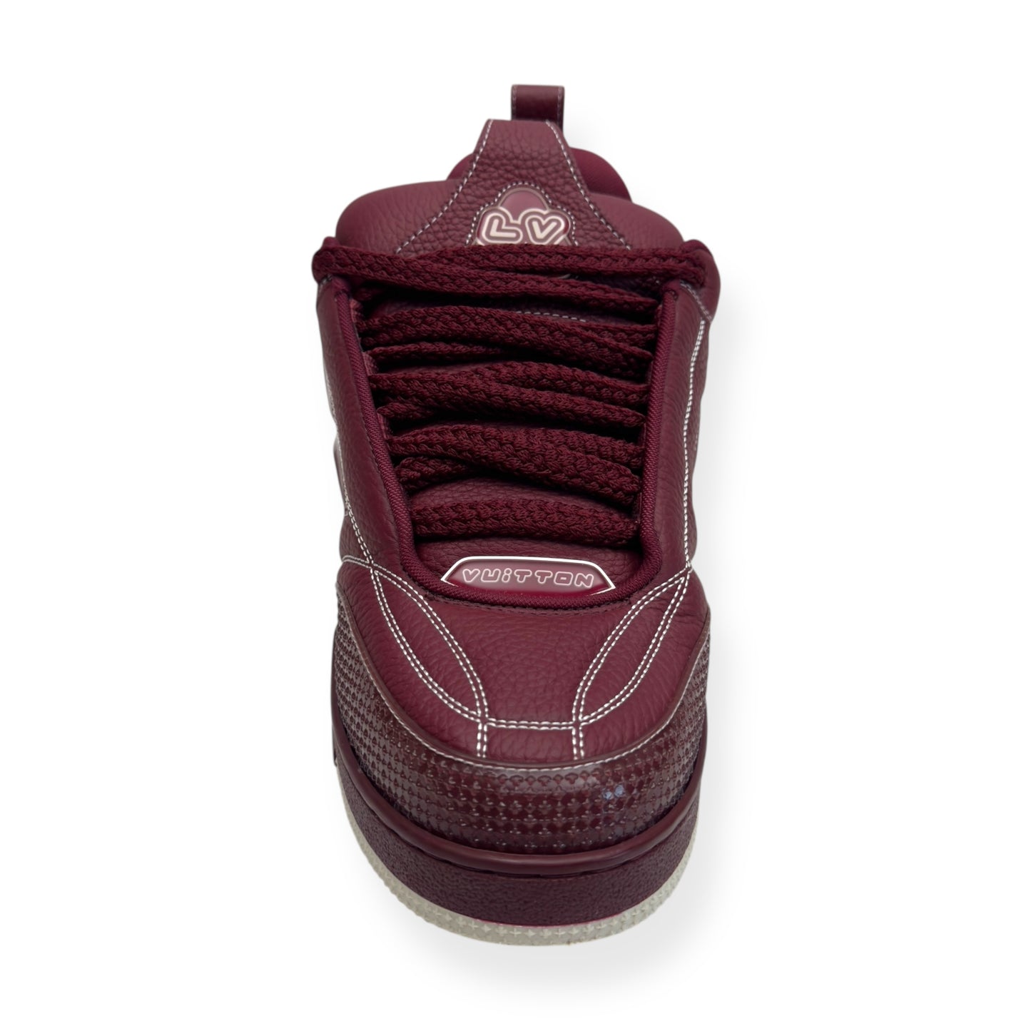 LOUIS VUITTON LV SKATE SNEAKER BORDEAUX RED UK9