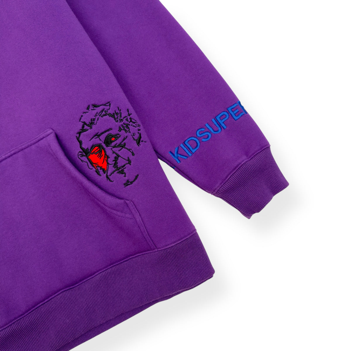 KID SUPER SUPER HOODIE PURPLE L