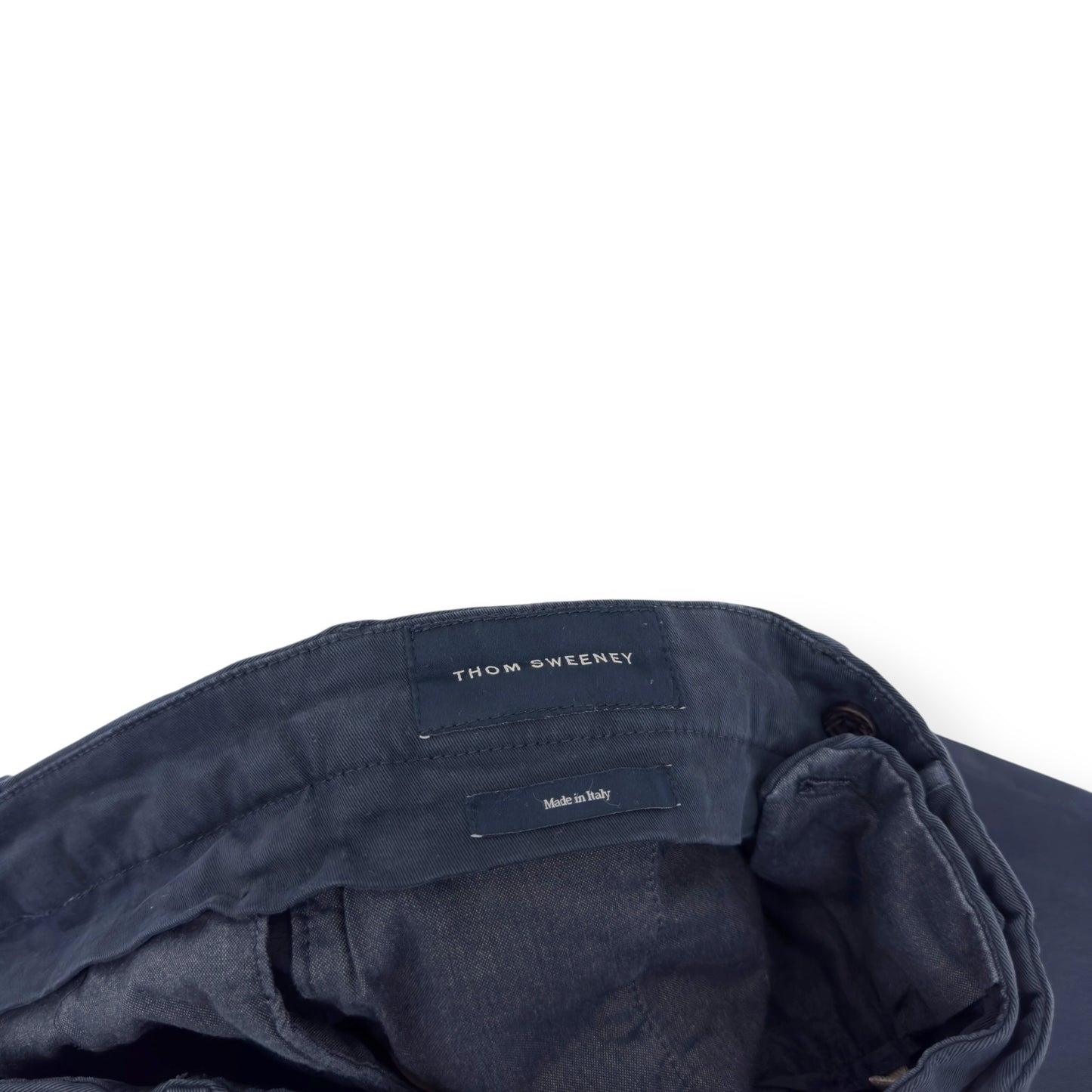 THOM SWEENEY COTTON TROUSERS BLUE 50 / M