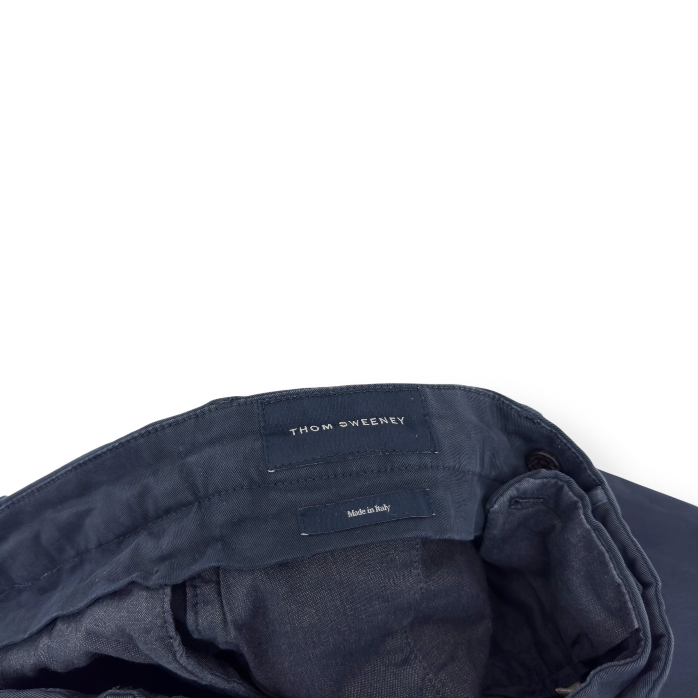 THOM SWEENEY COTTON TROUSERS BLUE 50 / M