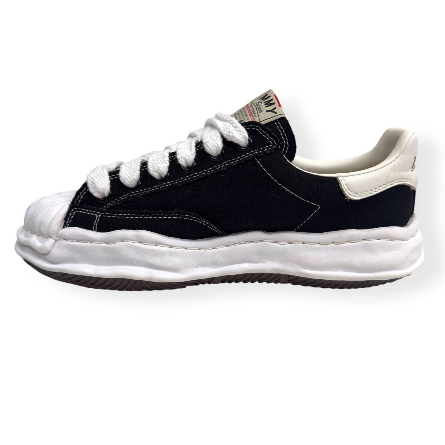 MAISON MIHARA YASUHIRO BLAKEY OG SOLE SNEAKER BLACK / WHITE 43 / UK9
