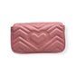GUCCI MARMONT LEATHER SHOULDER BAG PINK MINI